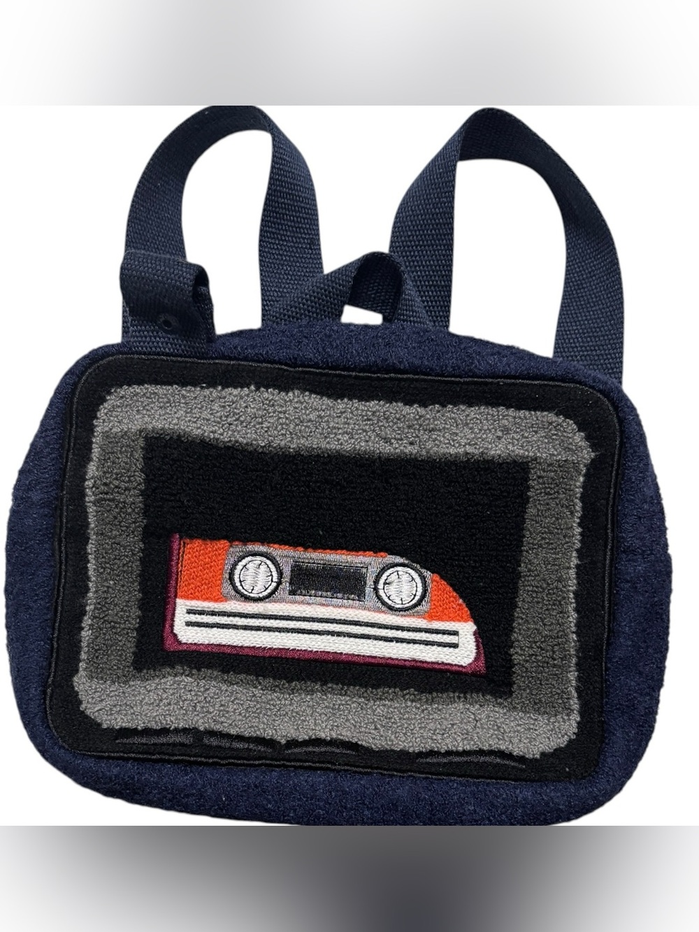 Rare Zara Baby Toddler Top of Pop Cassette Patch Backpack